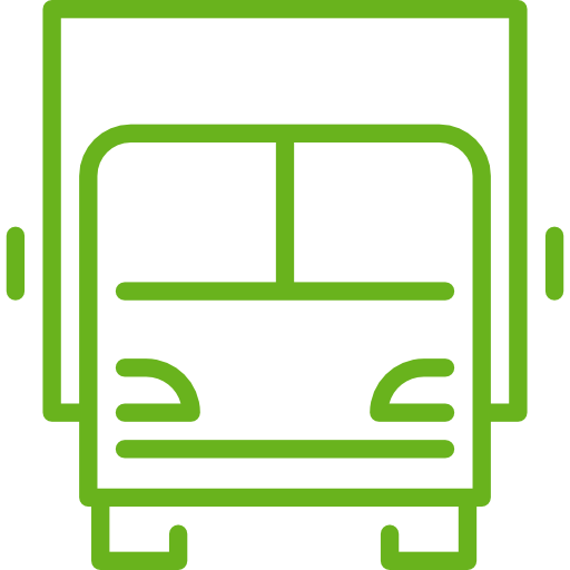 Junk removal truck arrives